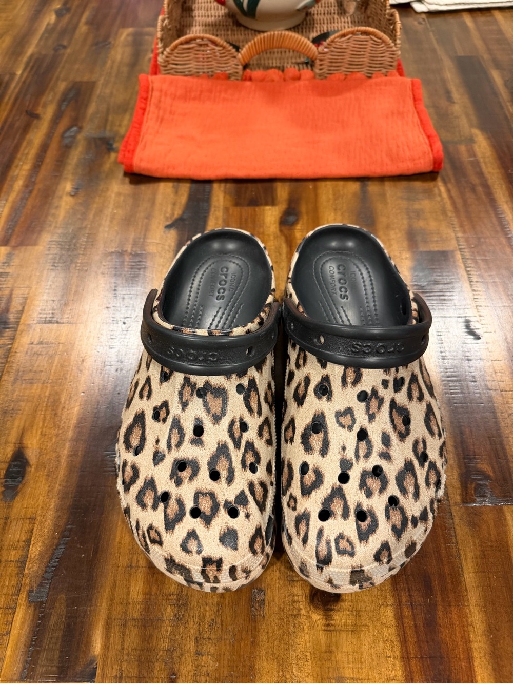 Crocs Leopard Print Clogs